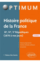 Histoire politique de la france - iiie, ive, ve republiques (1870 a nos jours)