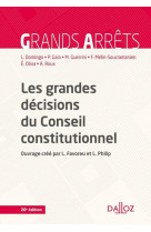 Les grandes decisions du conseil constitutionnel. 20e ed.