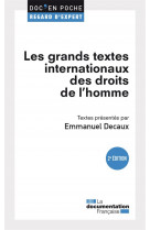 Les grands textes internationaux des droits de l'homme