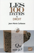 Les 100 dates du droit