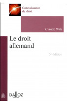 Le droit allemand. 3e ed.
