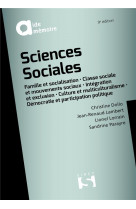 Sciences sociales. 9e ed.