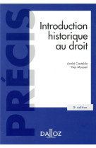 Introduction historique au droit. 5e éd.