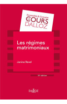 Les regimes matrimoniaux. 10e ed.