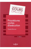 Procedures civiles d-execution. 11e ed.