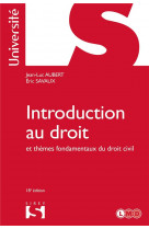 Introduction au droit et themes fondamentaux du droit civil. reimpression. 18e ed.