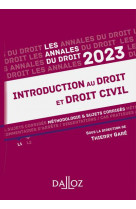 Annales introduction au droit et droit civil 2023