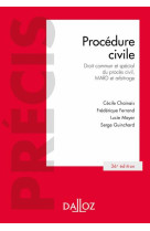 Procédure civile. droit commun et spécial du procès civil, mard et arbitrage. 36e éd. - droit commun et spécial du procès civil, mar