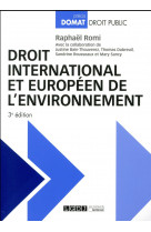 Droit international et europeen de l environnement 3eme edition