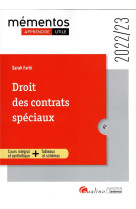 Droit des contrats speciaux - cours integral et synthetique - tableaux et schemas