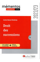 Droit des successions - une presentation des principes organisant l-ouverture de la succession, les