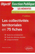 Les collectivites territoriales en 75 fiches