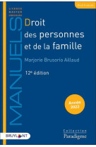 Droit des personnes et de la famille 12ed