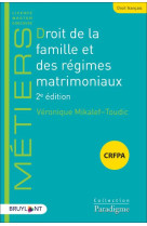 Droit de la famille et des regimes matrimoniaux