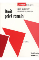 Droit prive romain - 3eme edition