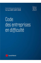 Code des entreprises en difficulte 2023