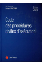Code des procedures civiles d execution 2023