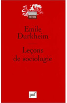 Lecons de sociologie (4eme ed)