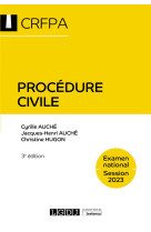 Procedure civile - crfpa - examen national session 2023