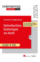 Introduction historique au droit - cours integral et synthetique - tableaux et cartes - avec des enc