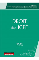 Droit des icpe 2023 - icpe et processus contractuels