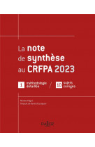 La note de synthese au crfpa 2023