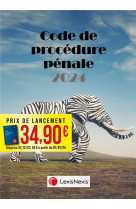 Code de procedure penale 2024 - jaquette elephant zebre