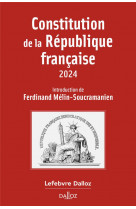 Constitution de la republique francaise 2024