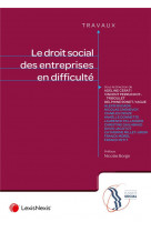 Droit social des entreprises en difficulte