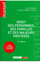 Droit des personnes, des familles et des majeurs protégés