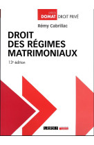 Droit des régimes matrimoniaux