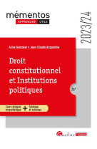 Droit constitutionnel et institutions politiques