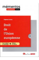 Droit de l-union europeenne - pour connaitre le droit de l-union europeenne applicable en 2023