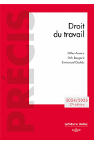 Droit du travail 2024/2025 37ed