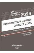 Annales introduction au droit et droit civil 2024