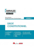 Droit constitutionnel - l1 - 3 copies reelles d-etudiants annotees et corrigees - 10 dissertations -
