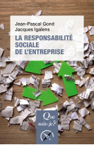 La responsabilite sociale de l-entreprise