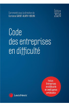 Code des entreprises en difficulté 2024