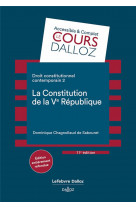 Droit constitutionnel contemporain 2. la constitution de la ve republique. 11e ed. - 2. la constitut