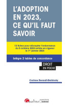 L-adoption en 2023, ce qu-il faut savoir - 12 fiches pour decrypter l-ordonnance du 5 octobre 2022 e