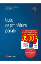 Code de procédure pénale 2025