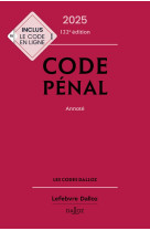 Code pénal 2025, annoté. 122e éd.