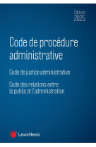 Code de procédure administrative 2025