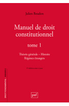 Manuel de droit constitutionnel. tome i