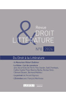 Revue droit et littérature n°8-2024