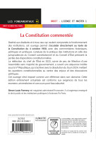 Fondamentaux - la constitution commentée 2024-2025