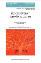 Principes du droit européen du contrat