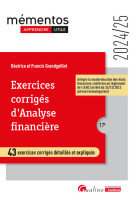 Exercices corrigés d'analyse financière