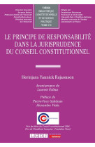 Le principe de responsabilité dans la jurisprudence du conseil constitutionnel