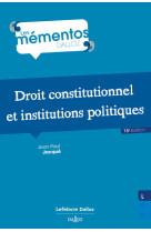 Droit constitutionnel et institutions politiques. 15e éd.